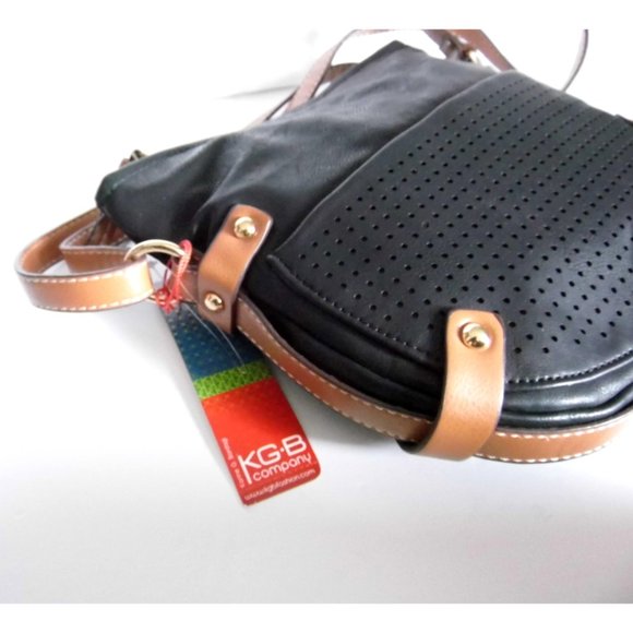 KGB Shoulder bag Black crossbody purse NWT - Picture 5 of 7